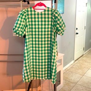 A new day green gingham dress